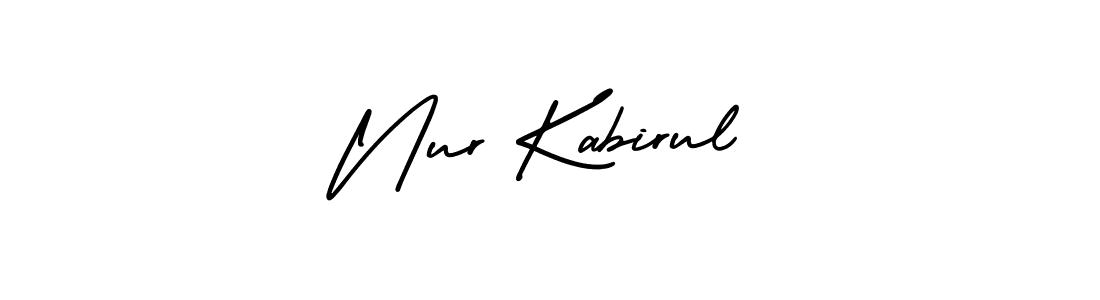 Create a beautiful signature design for name Nur Kabirul. With this signature (AmerikaSignatureDemo-Regular) fonts, you can make a handwritten signature for free. Nur Kabirul signature style 3 images and pictures png