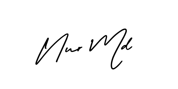 This is the best signature style for the Nur Md name. Also you like these signature font (AmerikaSignatureDemo-Regular). Mix name signature. Nur Md signature style 3 images and pictures png