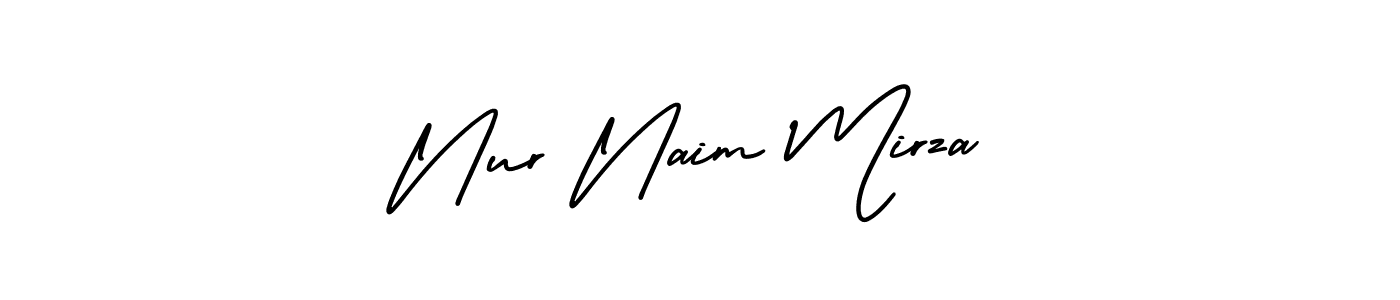 You can use this online signature creator to create a handwritten signature for the name Nur Naim Mirza. This is the best online autograph maker. Nur Naim Mirza signature style 3 images and pictures png