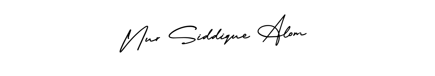How to Draw Nur Siddique Alom signature style? AmerikaSignatureDemo-Regular is a latest design signature styles for name Nur Siddique Alom. Nur Siddique Alom signature style 3 images and pictures png