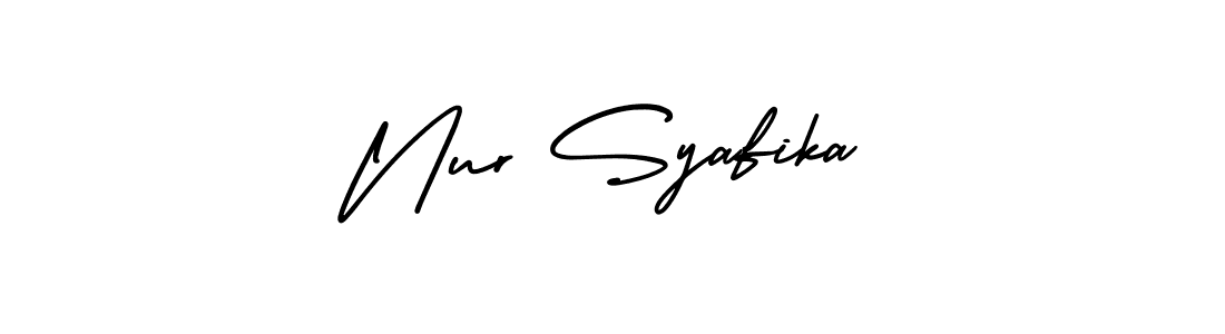How to Draw Nur Syafika signature style? AmerikaSignatureDemo-Regular is a latest design signature styles for name Nur Syafika. Nur Syafika signature style 3 images and pictures png