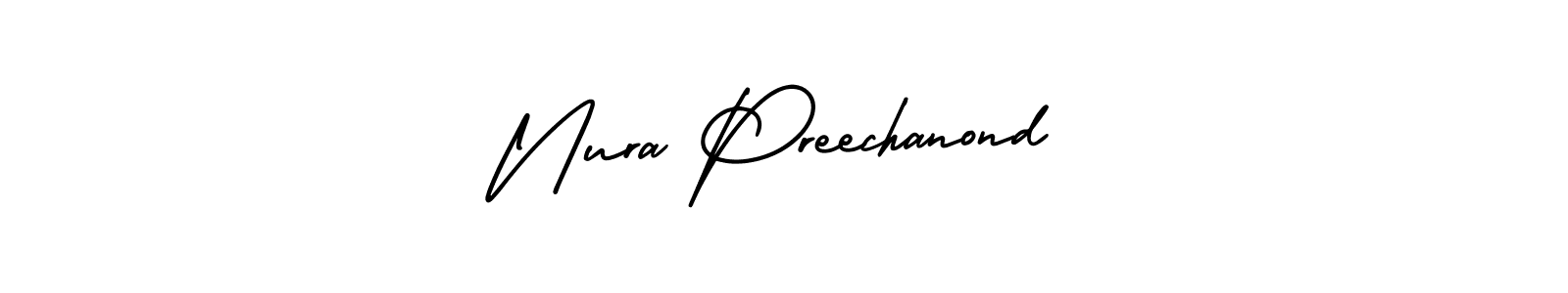 Make a beautiful signature design for name Nura Preechanond. Use this online signature maker to create a handwritten signature for free. Nura Preechanond signature style 3 images and pictures png