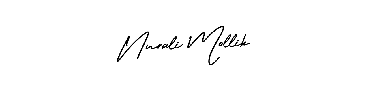 You can use this online signature creator to create a handwritten signature for the name Nurali Mollik. This is the best online autograph maker. Nurali Mollik signature style 3 images and pictures png