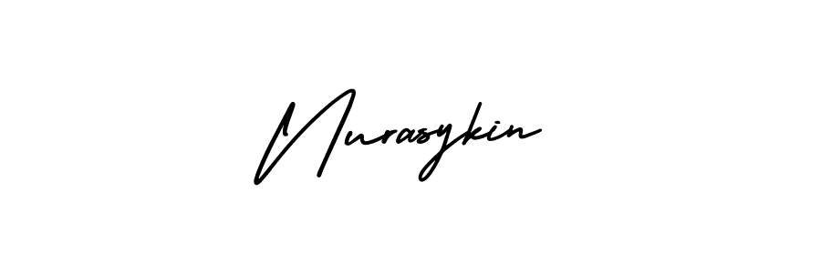 You can use this online signature creator to create a handwritten signature for the name Nurasykin. This is the best online autograph maker. Nurasykin signature style 3 images and pictures png
