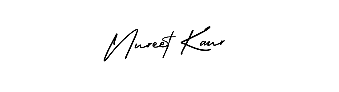 Create a beautiful signature design for name Nureet Kaur. With this signature (AmerikaSignatureDemo-Regular) fonts, you can make a handwritten signature for free. Nureet Kaur signature style 3 images and pictures png