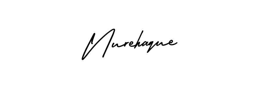 How to make Nurehaque signature? AmerikaSignatureDemo-Regular is a professional autograph style. Create handwritten signature for Nurehaque name. Nurehaque signature style 3 images and pictures png