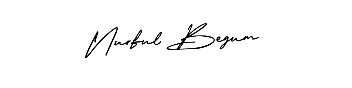 Check out images of Autograph of Nurful Begum name. Actor Nurful Begum Signature Style. AmerikaSignatureDemo-Regular is a professional sign style online. Nurful Begum signature style 3 images and pictures png