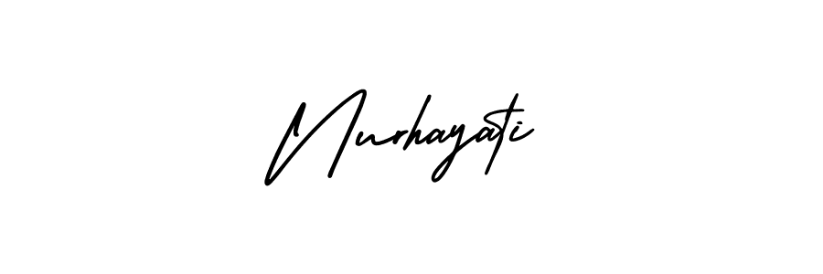 It looks lik you need a new signature style for name Nurhayati. Design unique handwritten (AmerikaSignatureDemo-Regular) signature with our free signature maker in just a few clicks. Nurhayati signature style 3 images and pictures png
