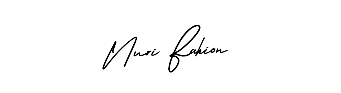 Nuri Fahion stylish signature style. Best Handwritten Sign (AmerikaSignatureDemo-Regular) for my name. Handwritten Signature Collection Ideas for my name Nuri Fahion. Nuri Fahion signature style 3 images and pictures png