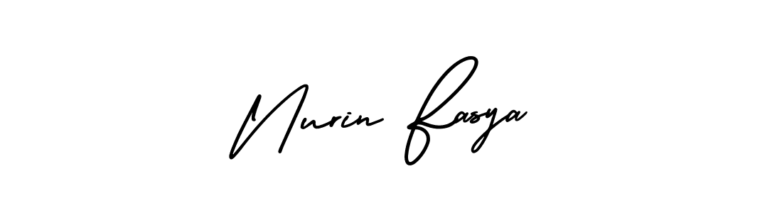 Similarly AmerikaSignatureDemo-Regular is the best handwritten signature design. Signature creator online .You can use it as an online autograph creator for name Nurin Fasya. Nurin Fasya signature style 3 images and pictures png