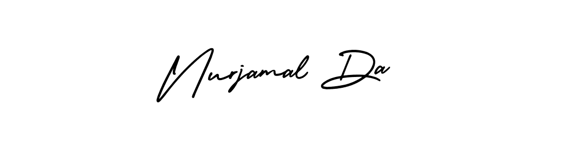 It looks lik you need a new signature style for name Nurjamal Da. Design unique handwritten (AmerikaSignatureDemo-Regular) signature with our free signature maker in just a few clicks. Nurjamal Da signature style 3 images and pictures png