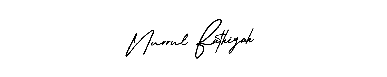 Check out images of Autograph of Nurrul Fathiyah name. Actor Nurrul Fathiyah Signature Style. AmerikaSignatureDemo-Regular is a professional sign style online. Nurrul Fathiyah signature style 3 images and pictures png