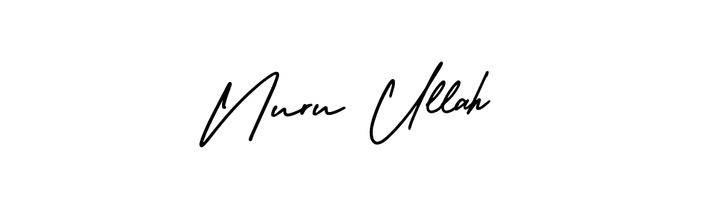 It looks lik you need a new signature style for name Nuru Ullah. Design unique handwritten (AmerikaSignatureDemo-Regular) signature with our free signature maker in just a few clicks. Nuru Ullah signature style 3 images and pictures png