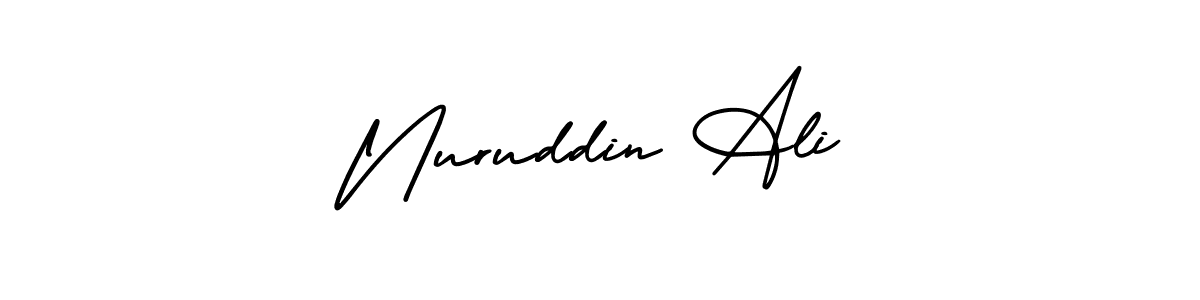 if you are searching for the best signature style for your name Nuruddin Ali. so please give up your signature search. here we have designed multiple signature styles  using AmerikaSignatureDemo-Regular. Nuruddin Ali signature style 3 images and pictures png