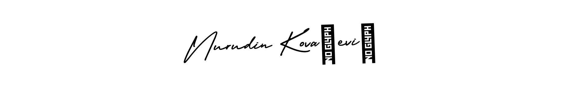 Also You can easily find your signature by using the search form. We will create Nurudin Kovačević name handwritten signature images for you free of cost using AmerikaSignatureDemo-Regular sign style. Nurudin Kovačević signature style 3 images and pictures png