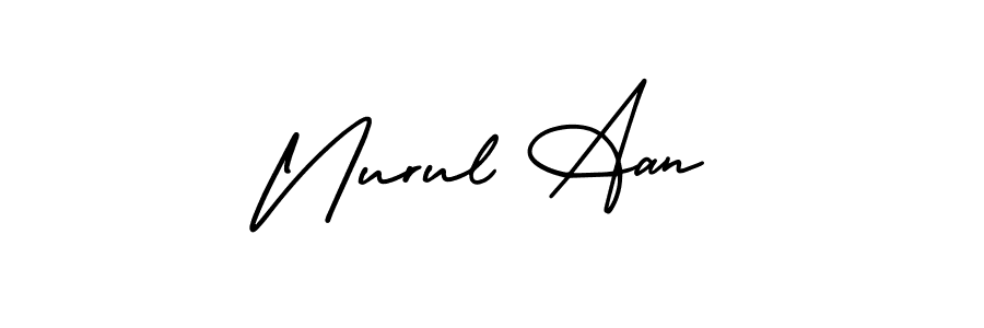 Check out images of Autograph of Nurul Aan name. Actor Nurul Aan Signature Style. AmerikaSignatureDemo-Regular is a professional sign style online. Nurul Aan signature style 3 images and pictures png