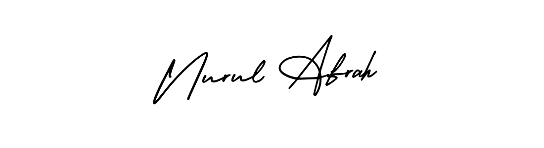 Similarly AmerikaSignatureDemo-Regular is the best handwritten signature design. Signature creator online .You can use it as an online autograph creator for name Nurul Afrah. Nurul Afrah signature style 3 images and pictures png