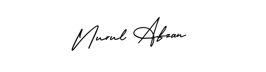 Use a signature maker to create a handwritten signature online. With this signature software, you can design (AmerikaSignatureDemo-Regular) your own signature for name Nurul Afzan. Nurul Afzan signature style 3 images and pictures png
