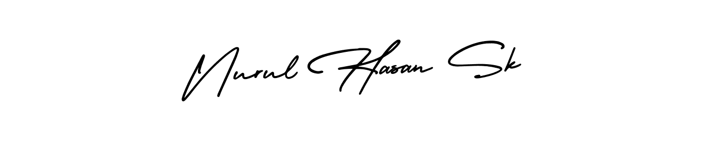 Design your own signature with our free online signature maker. With this signature software, you can create a handwritten (AmerikaSignatureDemo-Regular) signature for name Nurul Hasan Sk. Nurul Hasan Sk signature style 3 images and pictures png