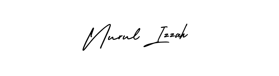 The best way (AmerikaSignatureDemo-Regular) to make a short signature is to pick only two or three words in your name. The name Nurul Izzah include a total of six letters. For converting this name. Nurul Izzah signature style 3 images and pictures png