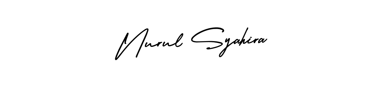 How to make Nurul Syahira signature? AmerikaSignatureDemo-Regular is a professional autograph style. Create handwritten signature for Nurul Syahira name. Nurul Syahira signature style 3 images and pictures png