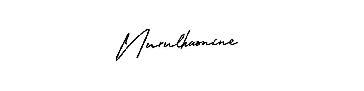 Also You can easily find your signature by using the search form. We will create Nurulhasnine name handwritten signature images for you free of cost using AmerikaSignatureDemo-Regular sign style. Nurulhasnine signature style 3 images and pictures png