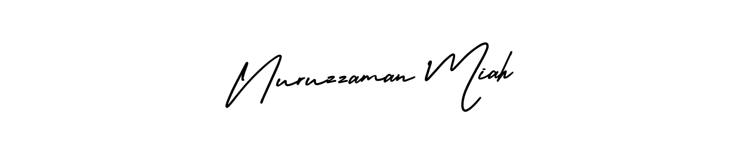 Use a signature maker to create a handwritten signature online. With this signature software, you can design (AmerikaSignatureDemo-Regular) your own signature for name Nuruzzaman Miah. Nuruzzaman Miah signature style 3 images and pictures png