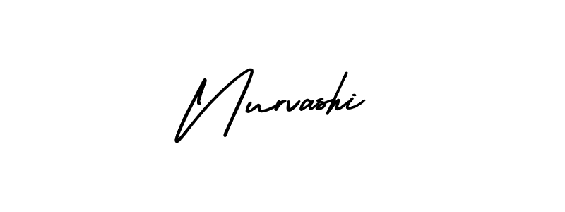 Create a beautiful signature design for name Nurvashi. With this signature (AmerikaSignatureDemo-Regular) fonts, you can make a handwritten signature for free. Nurvashi signature style 3 images and pictures png