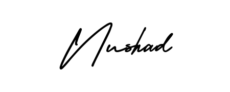 Give your name Nushad an exquisite flair with the AmerikaSignatureDemo-Regular script font. Ideal for contracts, resumes, and formal letterheads. Nushad signature style 3 images and pictures png