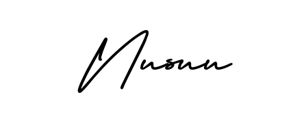 The AmerikaSignatureDemo-Regular signature style provides a bold statement for name Nusuu. Designed for business owners, executives, and leaders. Nusuu signature style 3 images and pictures png