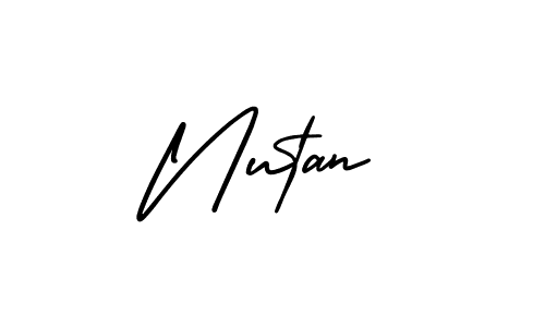 Design your own signature with our free online signature maker. With this signature software, you can create a handwritten (AmerikaSignatureDemo-Regular) signature for name Nutan. Nutan signature style 3 images and pictures png