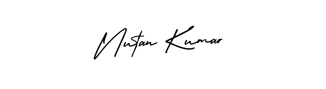 It looks lik you need a new signature style for name Nutan Kumar. Design unique handwritten (AmerikaSignatureDemo-Regular) signature with our free signature maker in just a few clicks. Nutan Kumar signature style 3 images and pictures png