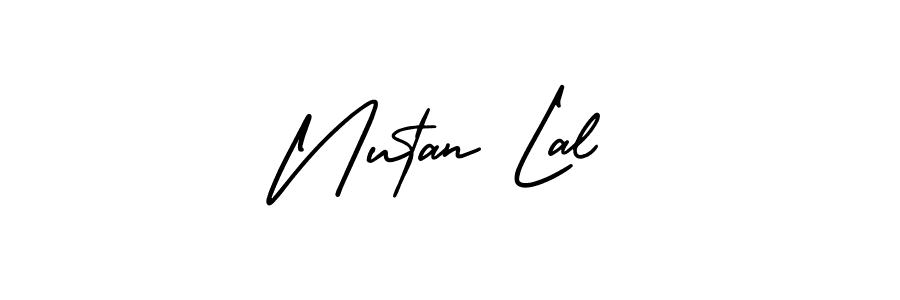 Create a beautiful signature design for name Nutan Lal. With this signature (AmerikaSignatureDemo-Regular) fonts, you can make a handwritten signature for free. Nutan Lal signature style 3 images and pictures png