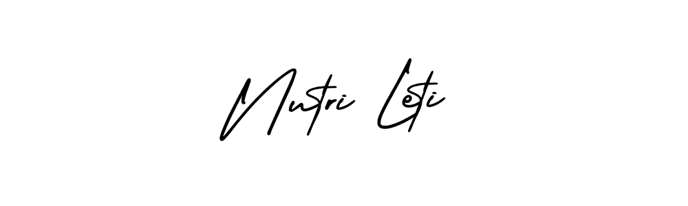 Make a beautiful signature design for name Nutri Leti. Use this online signature maker to create a handwritten signature for free. Nutri Leti signature style 3 images and pictures png