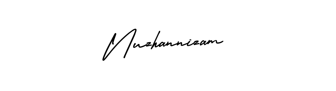 Also we have Nuzhannizam name is the best signature style. Create professional handwritten signature collection using AmerikaSignatureDemo-Regular autograph style. Nuzhannizam signature style 3 images and pictures png