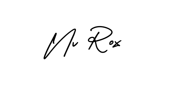 Make a short Nv Rox signature style. Manage your documents anywhere anytime using AmerikaSignatureDemo-Regular. Create and add eSignatures, submit forms, share and send files easily. Nv Rox signature style 3 images and pictures png