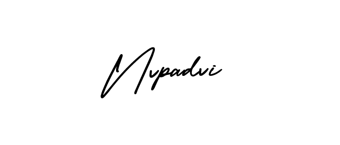 Use a signature maker to create a handwritten signature online. With this signature software, you can design (AmerikaSignatureDemo-Regular) your own signature for name Nvpadvi. Nvpadvi signature style 3 images and pictures png