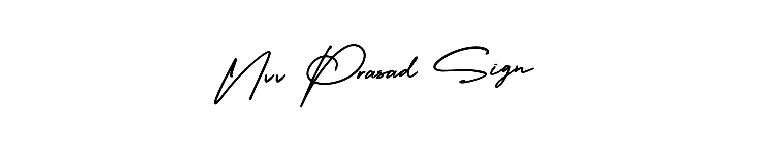 Use a signature maker to create a handwritten signature online. With this signature software, you can design (AmerikaSignatureDemo-Regular) your own signature for name Nvv Prasad Sign. Nvv Prasad Sign signature style 3 images and pictures png
