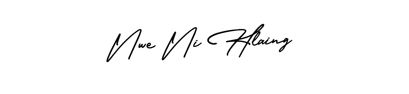 Also we have Nwe Ni Hlaing name is the best signature style. Create professional handwritten signature collection using AmerikaSignatureDemo-Regular autograph style. Nwe Ni Hlaing signature style 3 images and pictures png