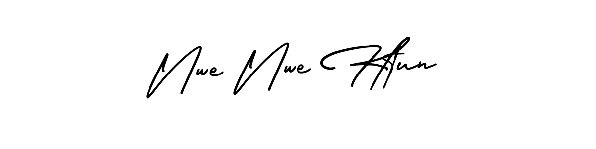 Make a beautiful signature design for name Nwe Nwe Htun. With this signature (AmerikaSignatureDemo-Regular) style, you can create a handwritten signature for free. Nwe Nwe Htun signature style 3 images and pictures png