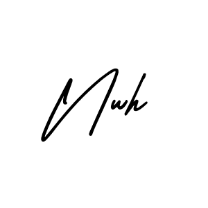 It looks lik you need a new signature style for name Nwh. Design unique handwritten (AmerikaSignatureDemo-Regular) signature with our free signature maker in just a few clicks. Nwh signature style 3 images and pictures png