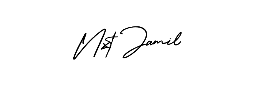 Nxt Jamil stylish signature style. Best Handwritten Sign (AmerikaSignatureDemo-Regular) for my name. Handwritten Signature Collection Ideas for my name Nxt Jamil. Nxt Jamil signature style 3 images and pictures png