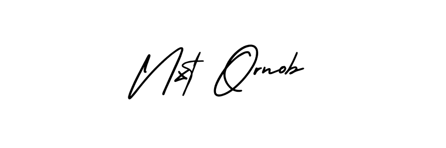 Check out images of Autograph of Nxt Ornob name. Actor Nxt Ornob Signature Style. AmerikaSignatureDemo-Regular is a professional sign style online. Nxt Ornob signature style 3 images and pictures png