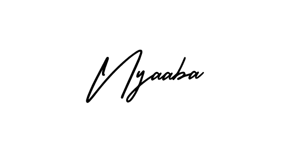 It looks lik you need a new signature style for name Nyaaba. Design unique handwritten (AmerikaSignatureDemo-Regular) signature with our free signature maker in just a few clicks. Nyaaba signature style 3 images and pictures png