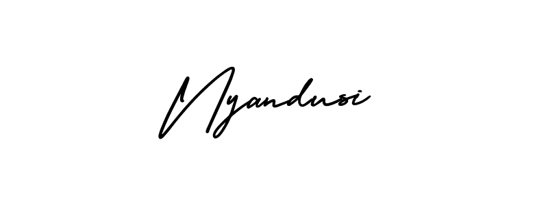 Make a short Nyandusi signature style. Manage your documents anywhere anytime using AmerikaSignatureDemo-Regular. Create and add eSignatures, submit forms, share and send files easily. Nyandusi signature style 3 images and pictures png
