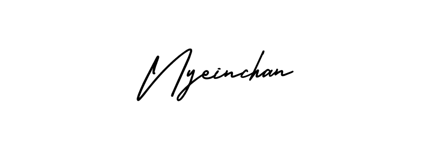 Best and Professional Signature Style for Nyeinchan. AmerikaSignatureDemo-Regular Best Signature Style Collection. Nyeinchan signature style 3 images and pictures png