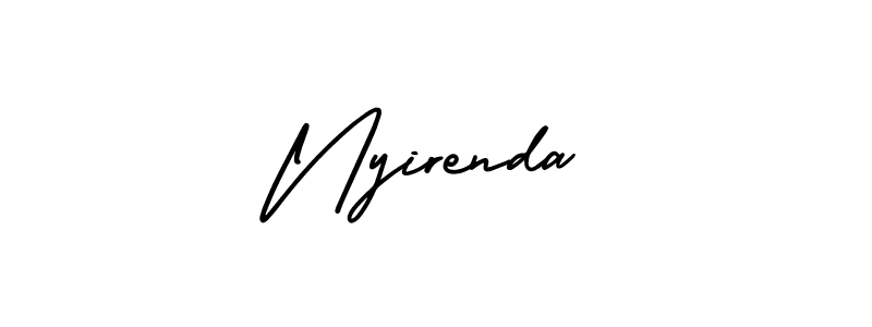 Also we have Nyirenda name is the best signature style. Create professional handwritten signature collection using AmerikaSignatureDemo-Regular autograph style. Nyirenda signature style 3 images and pictures png