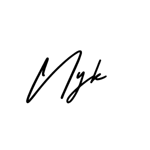 Best and Professional Signature Style for Nyk. AmerikaSignatureDemo-Regular Best Signature Style Collection. Nyk signature style 3 images and pictures png