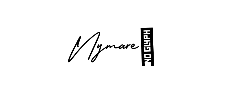 How to Draw Nymareé signature style? AmerikaSignatureDemo-Regular is a latest design signature styles for name Nymareé. Nymareé signature style 3 images and pictures png