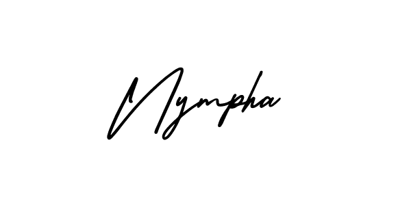 Use a signature maker to create a handwritten signature online. With this signature software, you can design (AmerikaSignatureDemo-Regular) your own signature for name Nympha. Nympha signature style 3 images and pictures png